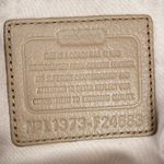 Coach Campbell Izzy Tan/Brown Leather Large Satchel Handbag/Crossbody Bag Purse Photo 7