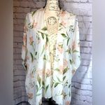 Emory park  Women's Loose Floral Super Light Kimono Blouse M Photo 2