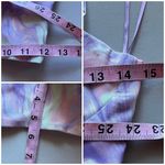 ZARA Womens Tie Dye Multicolor Artsy Strappy Crop Top S deep Vneck Photo 4