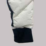 Elie Tahari White Quilted Puffer Jacket M Hooded Zip Front Photo 6