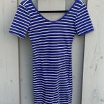 Forever 21  Essentials Blue & White Striped Mini Dress Photo 4