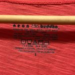 Neon Buddha Coral Cotton Swing Short Sleeve Tee Shirt Size Small Orange Photo 4