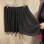 Max Studio Cute  black semi-sheer whimsigoth fairy pleated mini skirt elastic Photo 8