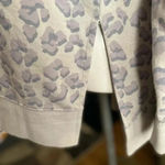 Lucky Brand 🆕 Lucky 🍀 Brand Hacci Leopard Sweatshirt Grey L🆕 Photo 3