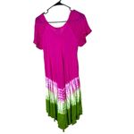 Cute Options Tye Dye Boho Summer Flared Dress Cover Up‎ Free Size Pink Size undefined Photo 6