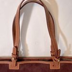 Dooney & Bourke Brown Suede Tote Bag Photo 6
