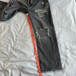 American Eagle AE Women's 4 Midrise Boyfriend Black Distressed Jeans Comfort Stretch Photo 5