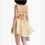 Zimmermann NWT  Floral Cream and Yellow Mini Dress size 4 Photo 2