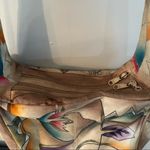 Hand painted leather handbag cross body Southwestern Tan Boho. Photo 2