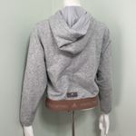 Adidas  by Stella McCartney gray zipper front sweatshirt jacket with hood size XS Photo 3