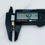 Real 14k Gold Hoop Earrings Huggie Photo 6