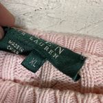 Ralph Lauren Lauren‎  Women's Pink Cable Knit Crew Neck Long Sleeve Sweater XL Photo 2