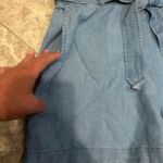 LC Lauren Conrad 3" High-Waisted Paperbag Shorts Chambray NEW Small Photo 6