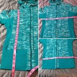 Zella  Marled Hoodie Zipper Sweatshirt Jacket Long Sleeves Teal S Photo 7