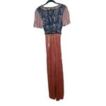 Anthropologie  Akemi + Kin Sofia Metallic Jumpsuit Sz. 6 Photo 6