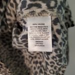 Something Navy  Leopard Button Down Blouse Photo 8