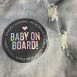 Gemma Rae Maternity Distressed Jean Shorts New With Tags Blue Size XL Photo 4