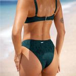 BERLOOK Dark Green Textured Bikini Bottom ONLY 09 Photo 2