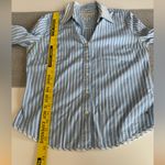 Tommy Hilfiger Light Blue White Stripe Contrast Collar Cuff Fitted Button Down M Photo 8