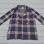 Anne Klein Plaid Open Front Sweater Blazer Jacket Photo 4