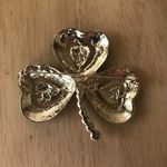 Shamrock Pin Brooch Austrian Crystals St Patricks Photo 4