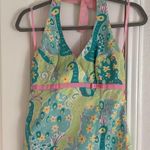 Lilly Pulitzer y2k peacock halter dress Photo 8