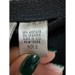 Chico's  Vintage Black Ruffled Slip Knee Length Skirt Size 2 (Large) Whimsigoth Photo 5