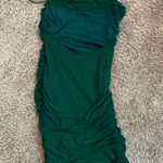 KUTUMAI Green  Women's Ruched Bodycon Mini Dress Photo 0