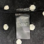 Farm Rio NWOT  Black White Polka Dot Fleece Cardigan Wool Blend Midi Coat Size L Photo 9