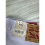 Levi's  501 Crop High Rise‎ Jeans In Lavender Button Fly Sz 30x26 NWT Photo 3