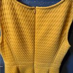 Tabitha Mustard Yellow Midi Dress Sleeveless Crew Neck Size 10 Photo 3