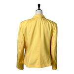 Pendleton  Vintage Blazer Wool Flap Pocket 2 Button Butter Yellow Women’s Size 12 Photo 3