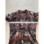 Daytrip  Top Womens Size Sm Brown Tie Dye Y2K Button Edgy Grunge Punk‎ Y2K Boho Photo 6