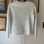 Andrea Jovine Gray Crewneck Sweater with Textured Pattern Photo 1