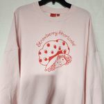 Strawberry shortcake pink sweatshirt size Large women's Photo 2