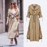 Christian Dior 2023 Trench Coat With Ruffles Beige Cotton Gabardine Size 34 Photo 1