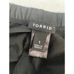 Torrid Women's  Black Faux Leather‎ Leggings Size 1 GUC! 0109 Photo 8