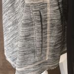 BLANK NYC Faux Leather + Heather Grey Sweatshirt Open Jacket/Sweatshirt - Size M Photo 5