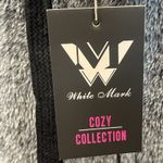 White Mark Cozy Collection Womens 2XL Jacket Gray Zip Hooded Sherpa Lounge NWT Size XXL Photo 14