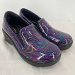 Easy Street Easy Works by  Leeza Purple Hearts slip resistant clogs, size 7.5M‎ Photo 0