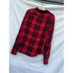 CHAPS  Red And Black Plaid Button Up Shirt Woman’s Large Photo 7