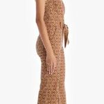 Mother The Halter Doozy Jumpsuit Retro Chained & Confused Print small Brown Size 26 Photo 0