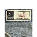 Gap Jeans Womens Size 28/6R Skinny Stretch Pants Mid Rise Full Length Light Wash Photo 6