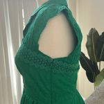 Mauve midi green dress . Beautiful color and dress in good condition and shape. Size 4 Photo 3