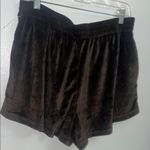 Women's Brown Velvet Shorts NEW XL Photo 7