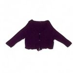 Free People Purple  wool and angora rabbit hair blend button up cardigan Photo 1