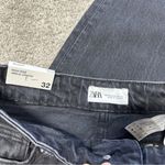 ZARA NWOT  Comfort Mom Fit High Rise Jeanse Ankle Length Jeans in Black Size 0 Photo 11