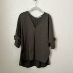 ZARA  V-neck green tunic top▪️size M Photo 1