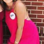 Entourage Hot Pink Strappy Back Dress Photo 1