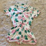 Forever 21 Linen Pajama Polo Romper Photo 0